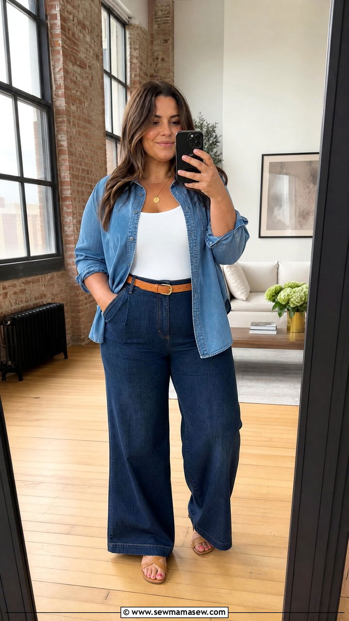 Plus size denim on denim Eloquii - 20 Plus size from Eloquii