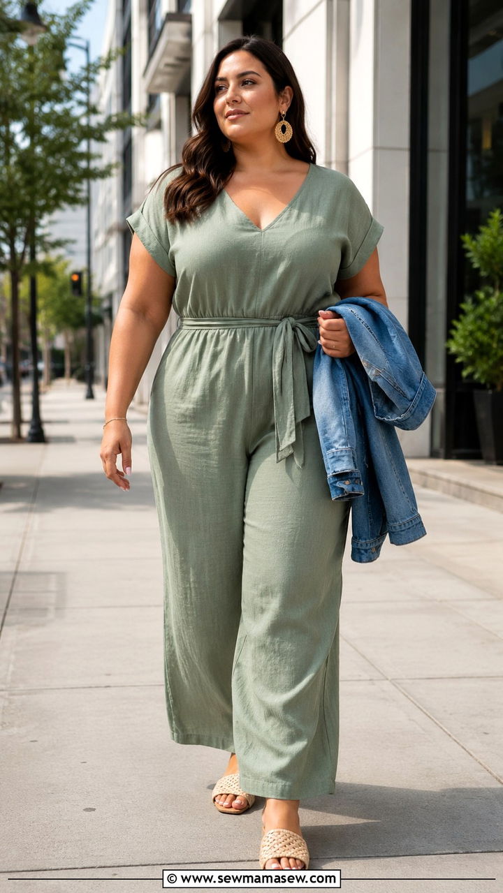 Plus size jumpsuit outfit size 14 - 20 Plus size outfit ideas size 14
