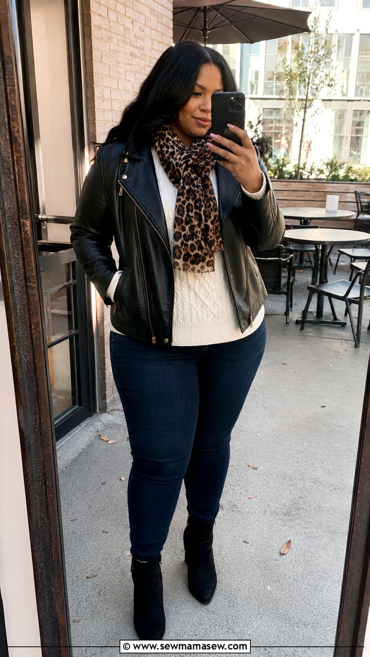 Plus size leather jacket outfit Eloquii - 20 Plus size from Eloquii