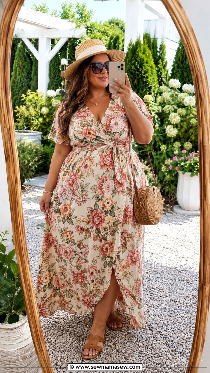 Plus size maxi dress outfit size 14 - 20 Plus size outfit ideas size 14