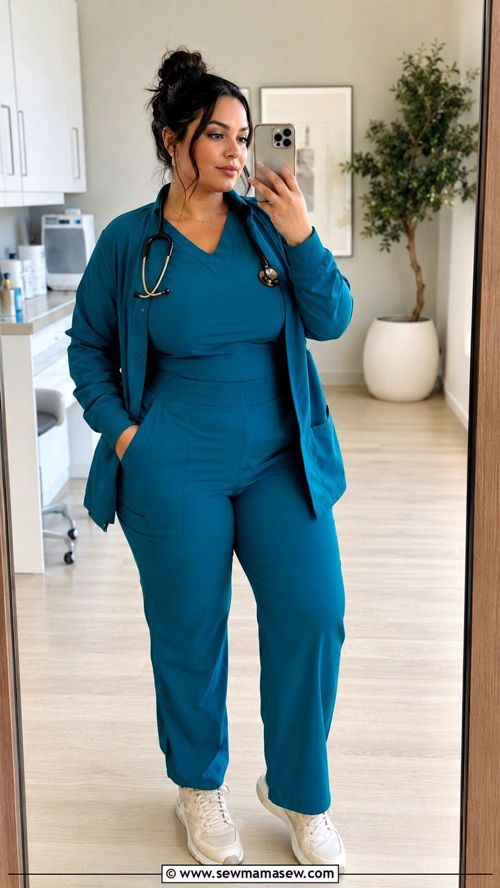 Plus size spring scrubs outfit - 30 Spring nurse outfits