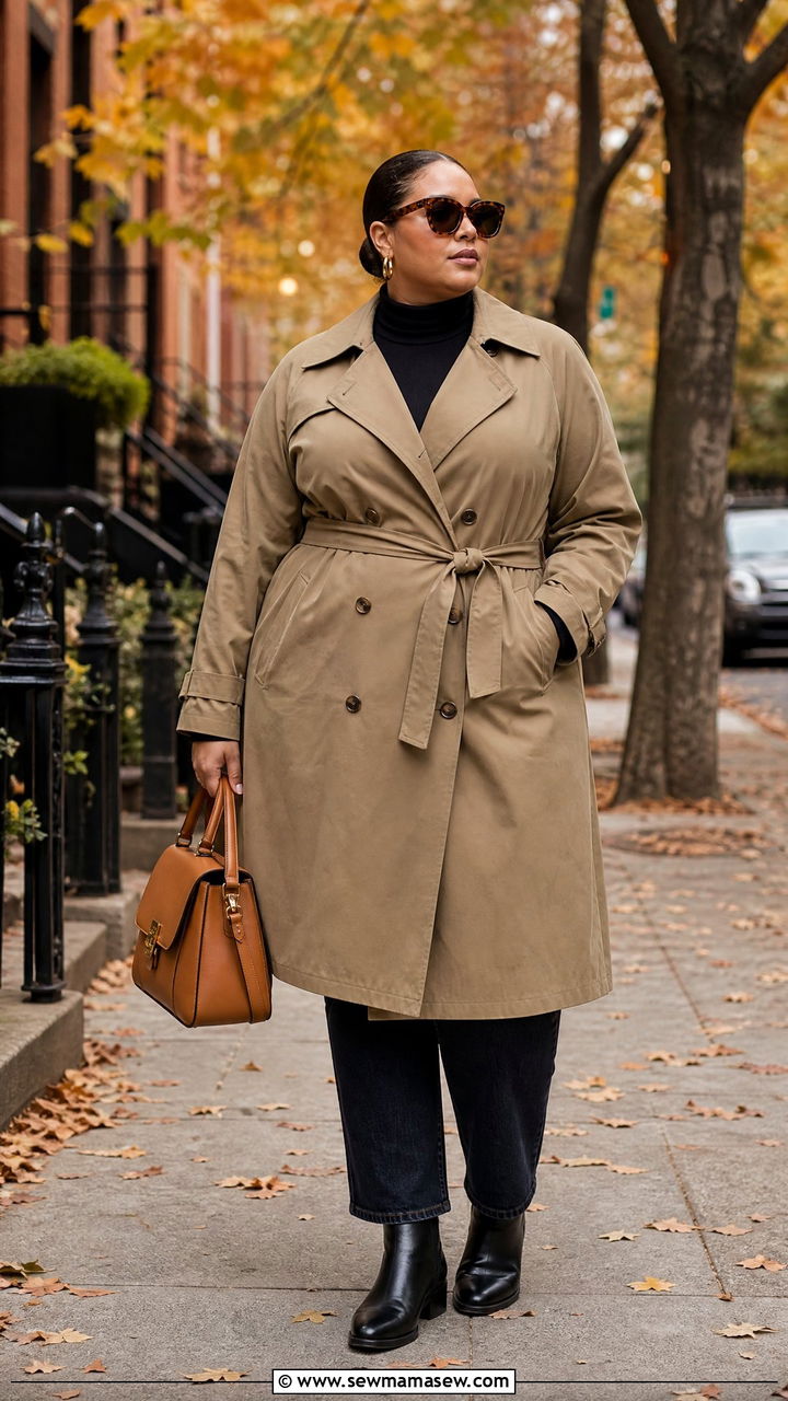 Plus size trench coat outfit Eloquii - 20 Plus size from Eloquii