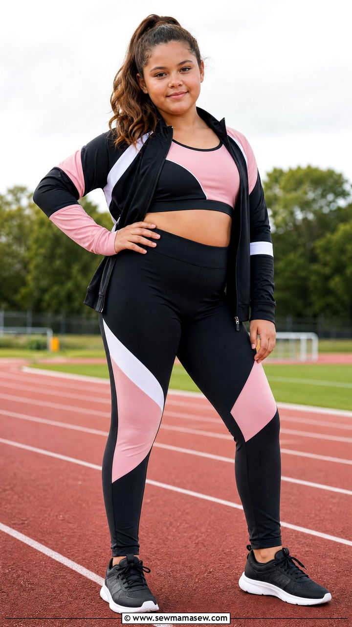 Plus size tween athletic two piece set - 25 Tween outfit ideas plus size