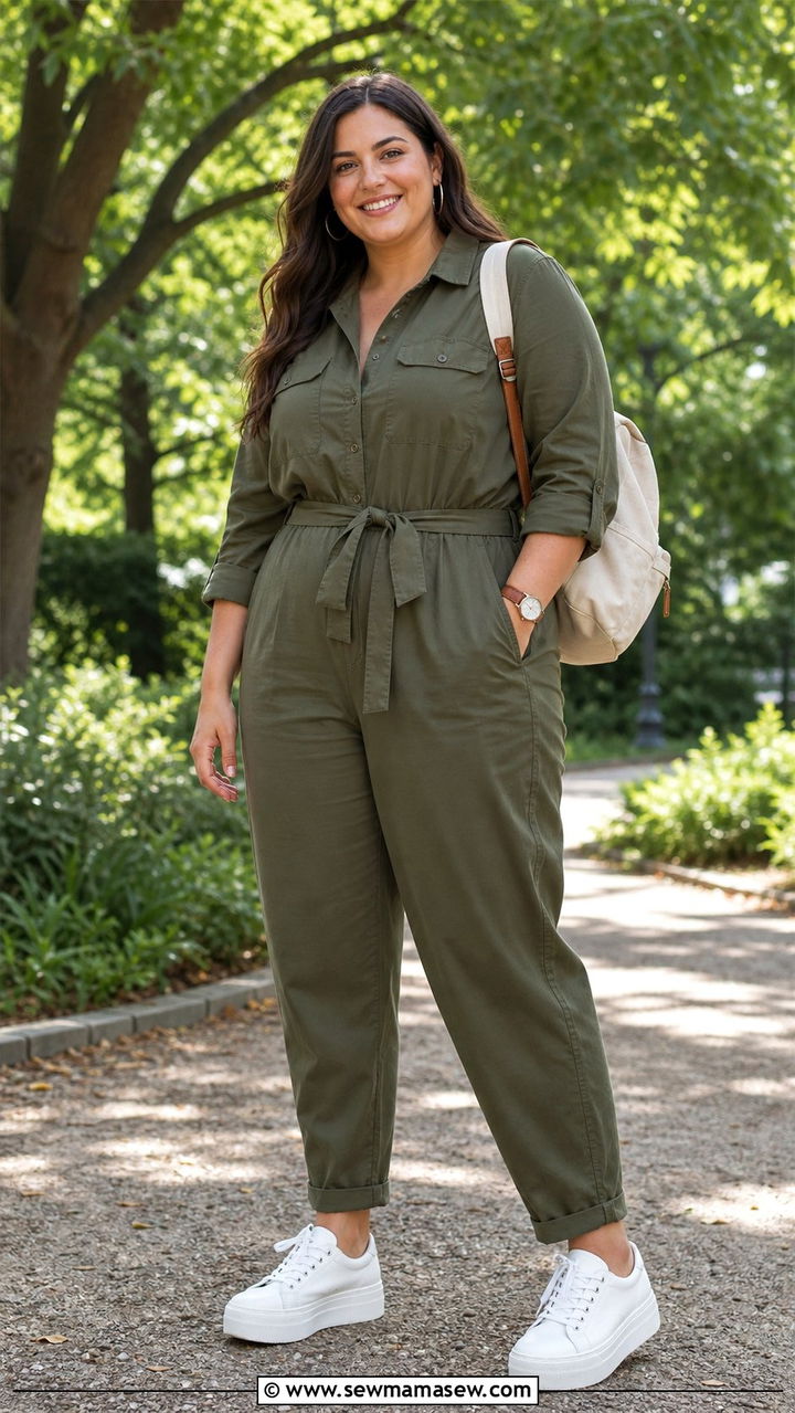 Plus size utility jumpsuit family reunion outfit - 25 Family reunion outfit ideas plus size