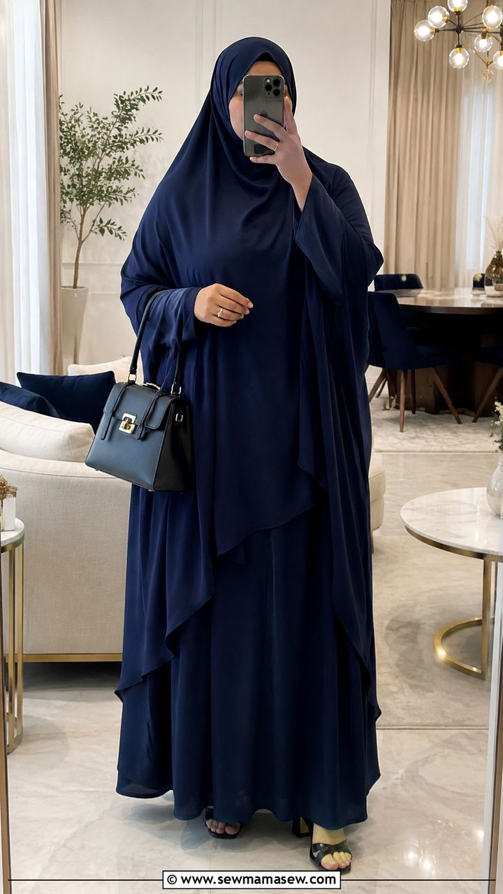 PlusSize Jilbab TwoPiece Set - 25 Ramadan matching set outfit ideas