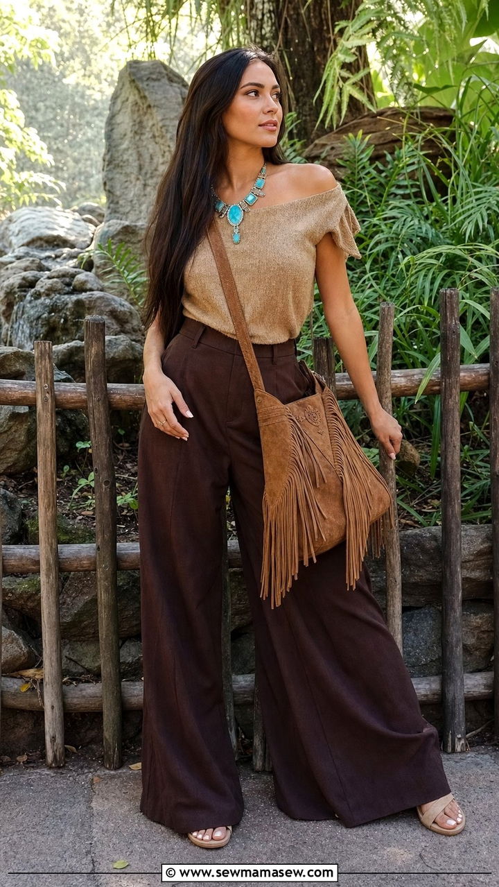 Pocahontas earthy Disneybound outfit - 25 Disney princess bounding ideas