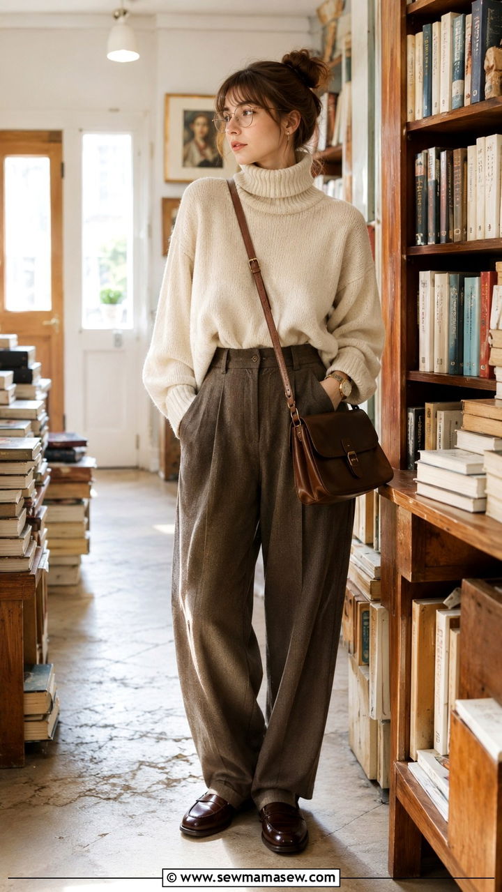 Poetcore Oversized Turtleneck Outfit - 20 2026 outfits Pinterest