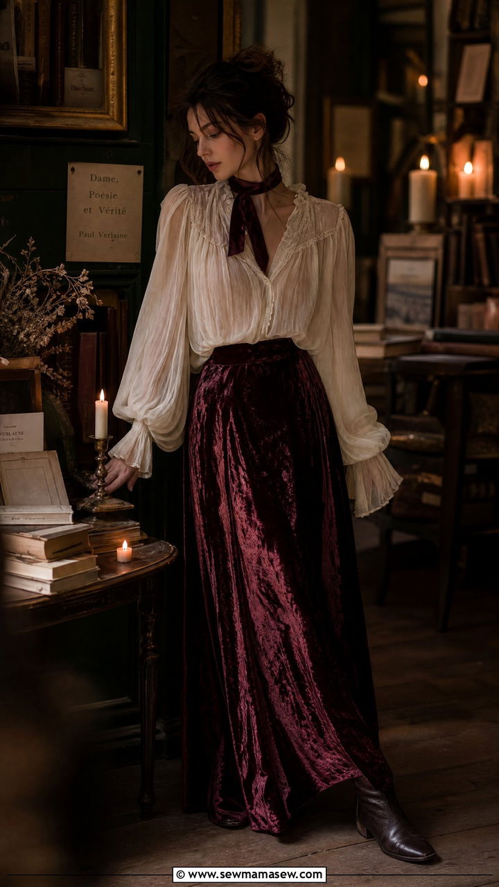 Poetcore Romantic Outfit - 25 fashion inspo outfits aesthetic