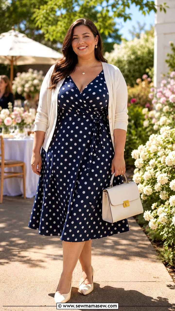 Polka Dot Dress Spring Outfit Plus Size - 30 Spring outfits for curvy women