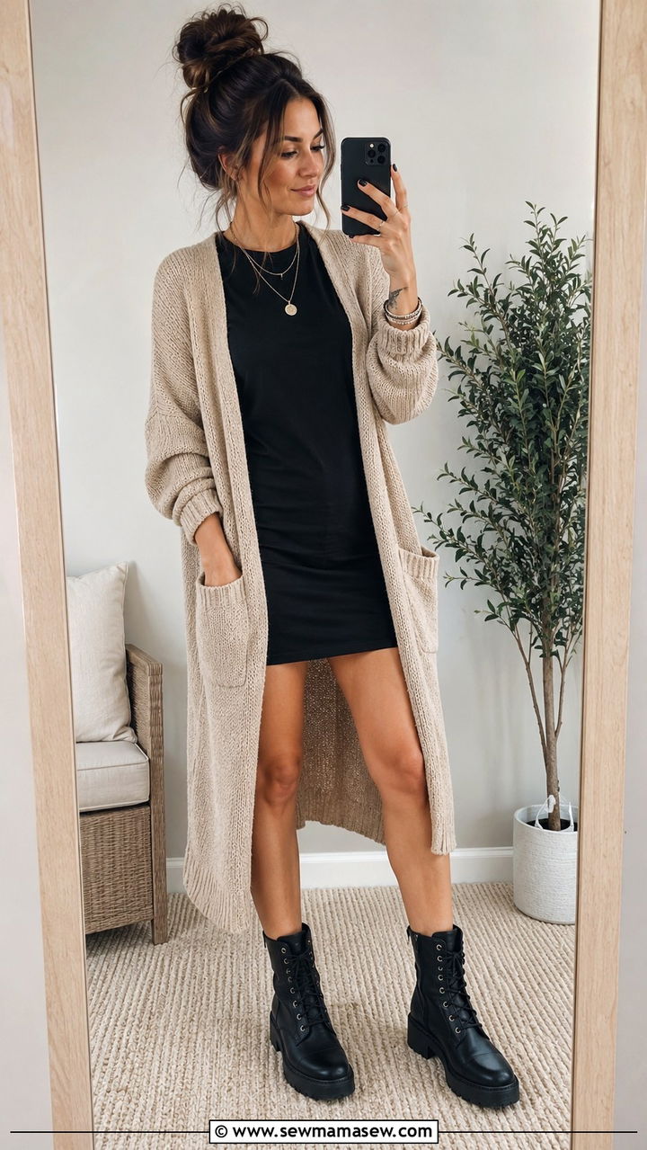 Polka Dot Midi Dress With White Sneakers - 30 Teacher outfits with dresses