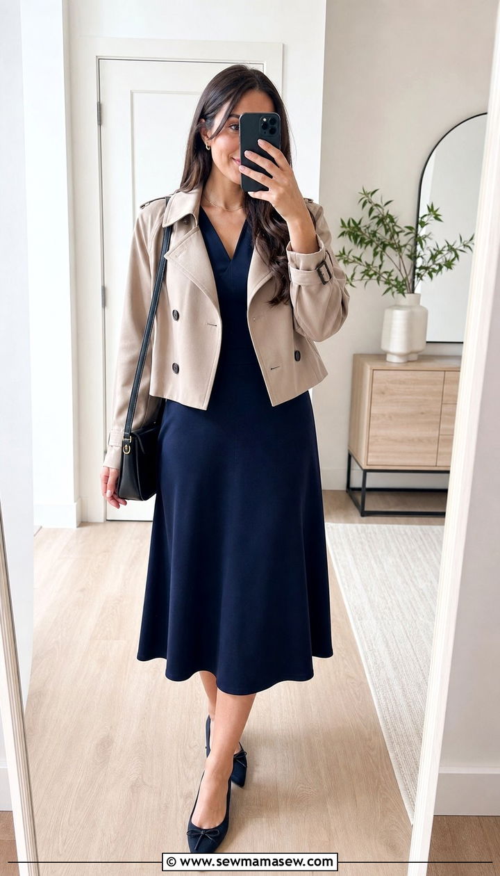Ponte knit dress outfit for spring - 25 Spring outfits for big bust