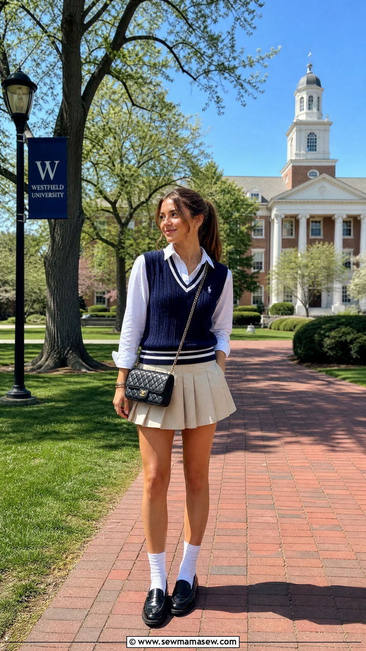 Preppy Outfit Campus - 25 fashion inspo outfits aesthetic