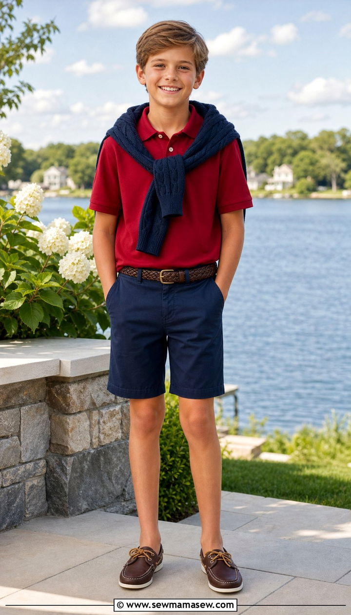 Preppy birthday outfit for a boy - 35 Birthday outfit ideas for kids