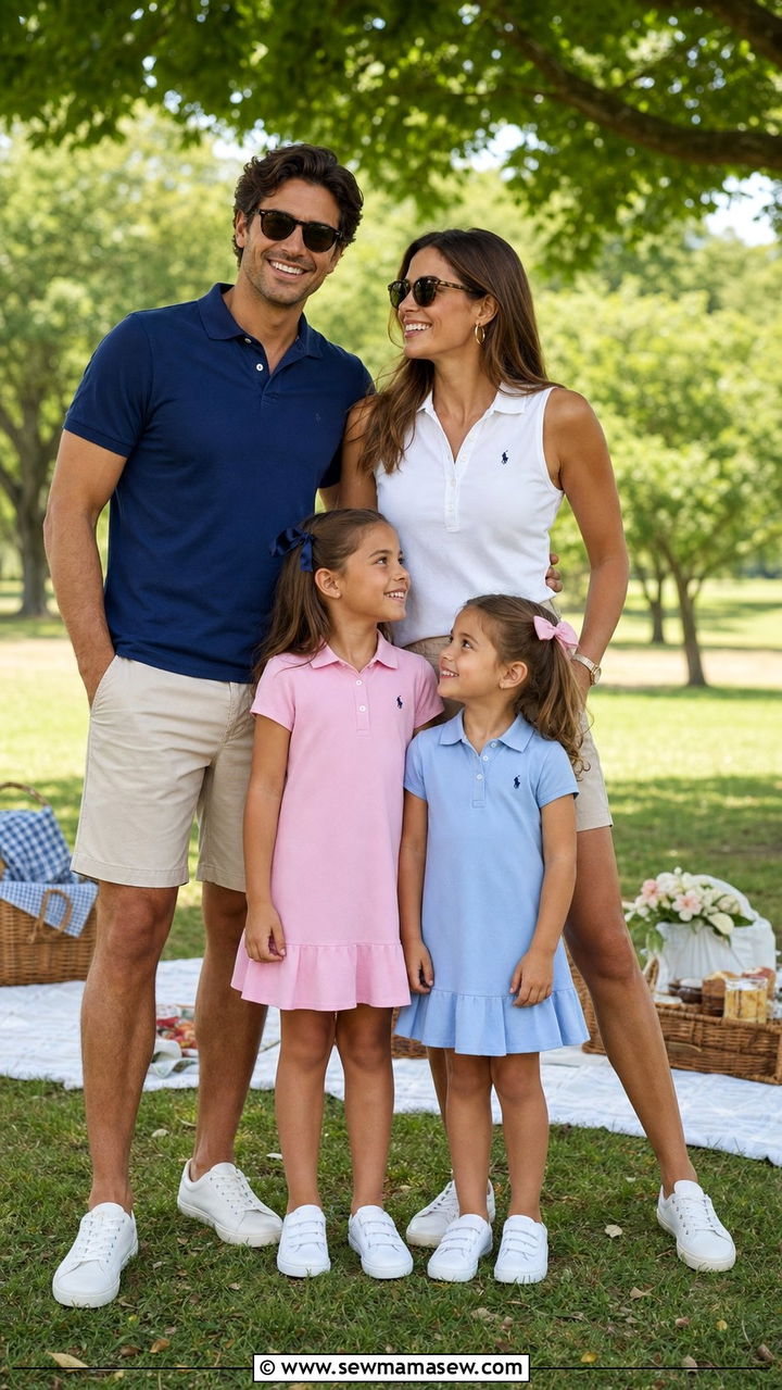 Preppy polo and chino shorts family reunion outfit - 25 Family reunion outfit ideas matching