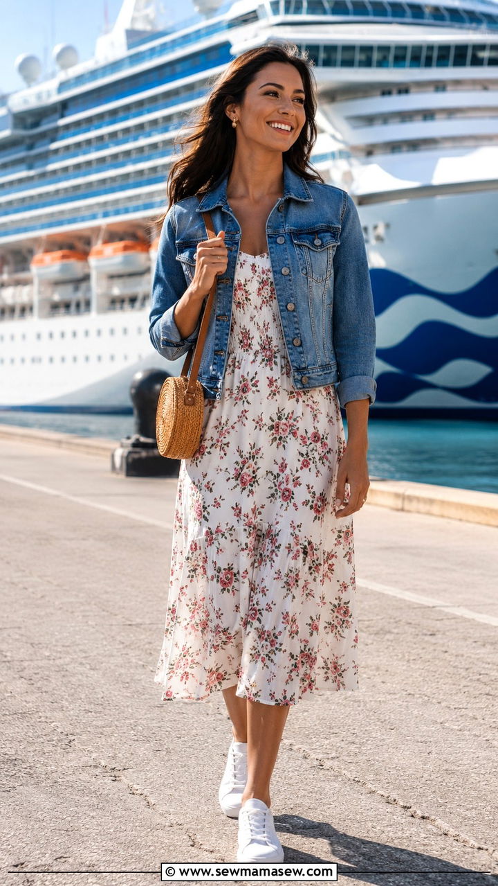 Princess Cruise Denim Jacket Outfit - 30 Princess cruise outfit ideas