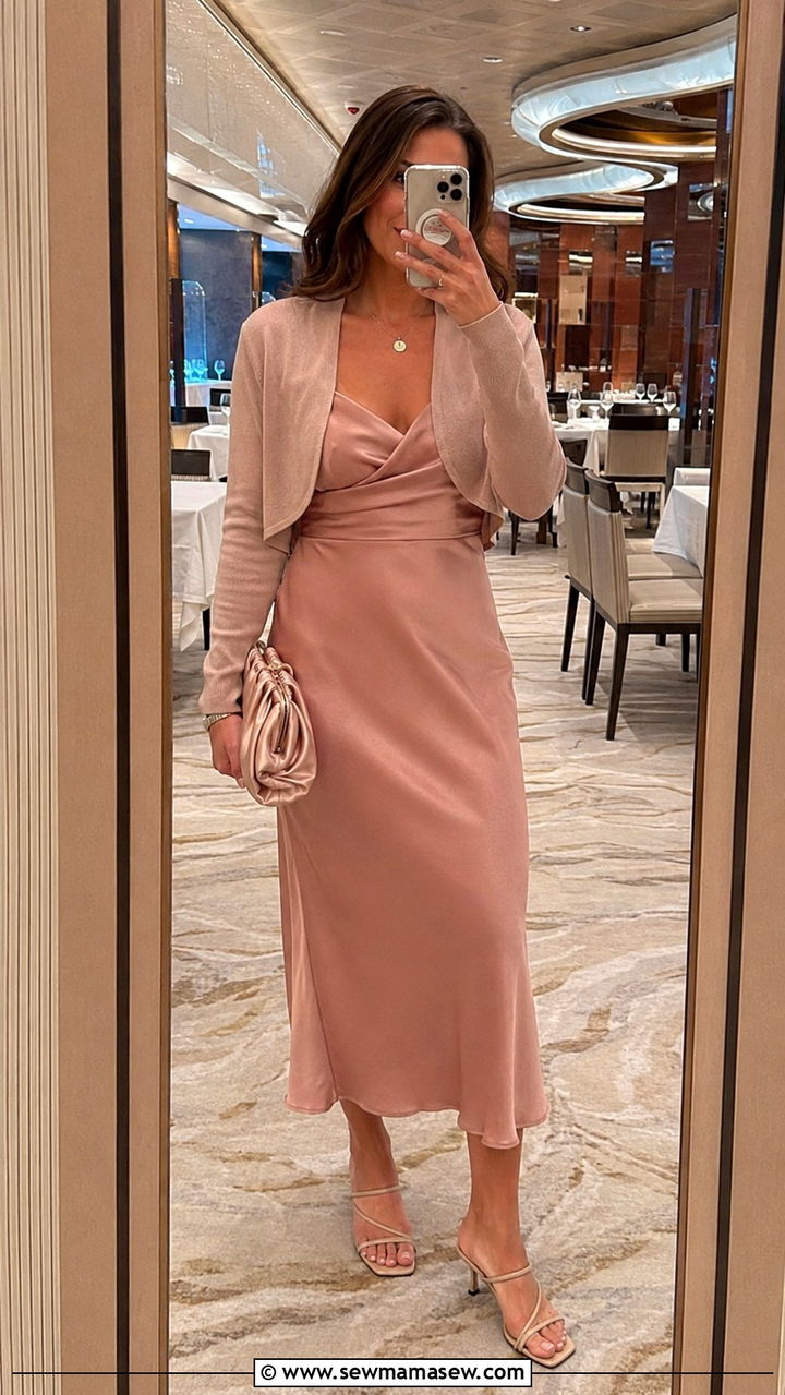 Princess Cruise Midi Dress Dinner Outfit - 30 Princess cruise outfit ideas