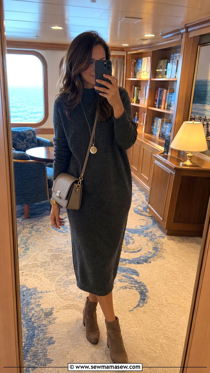 Princess Cruise Sweater Dress Outfit - 30 Princess cruise outfit ideas