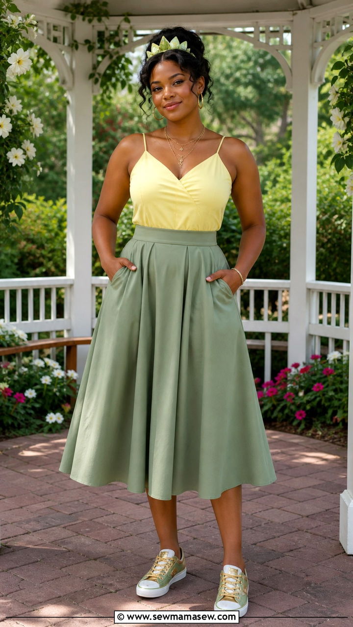 Princess Tiana Inspired Outfit - 40 Disneyland outfit ideas