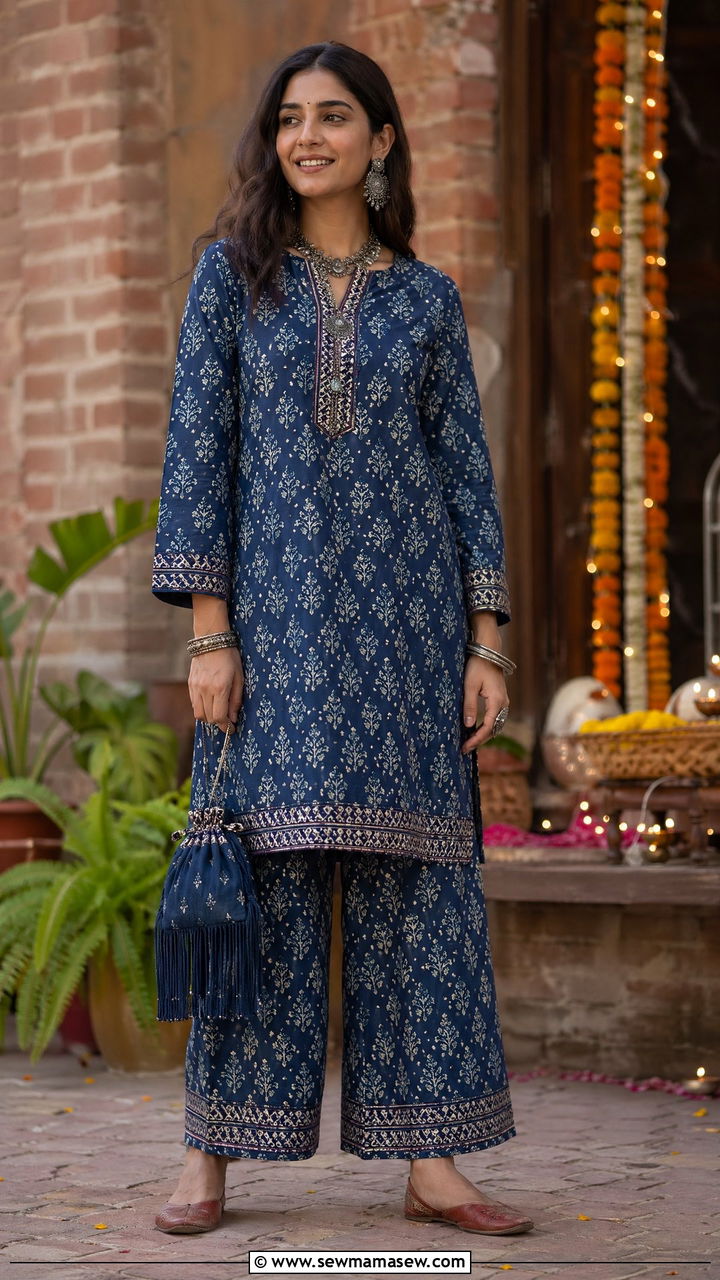 Printed Co Ord Set For Diwali - 35 Diwali outfit ideas
