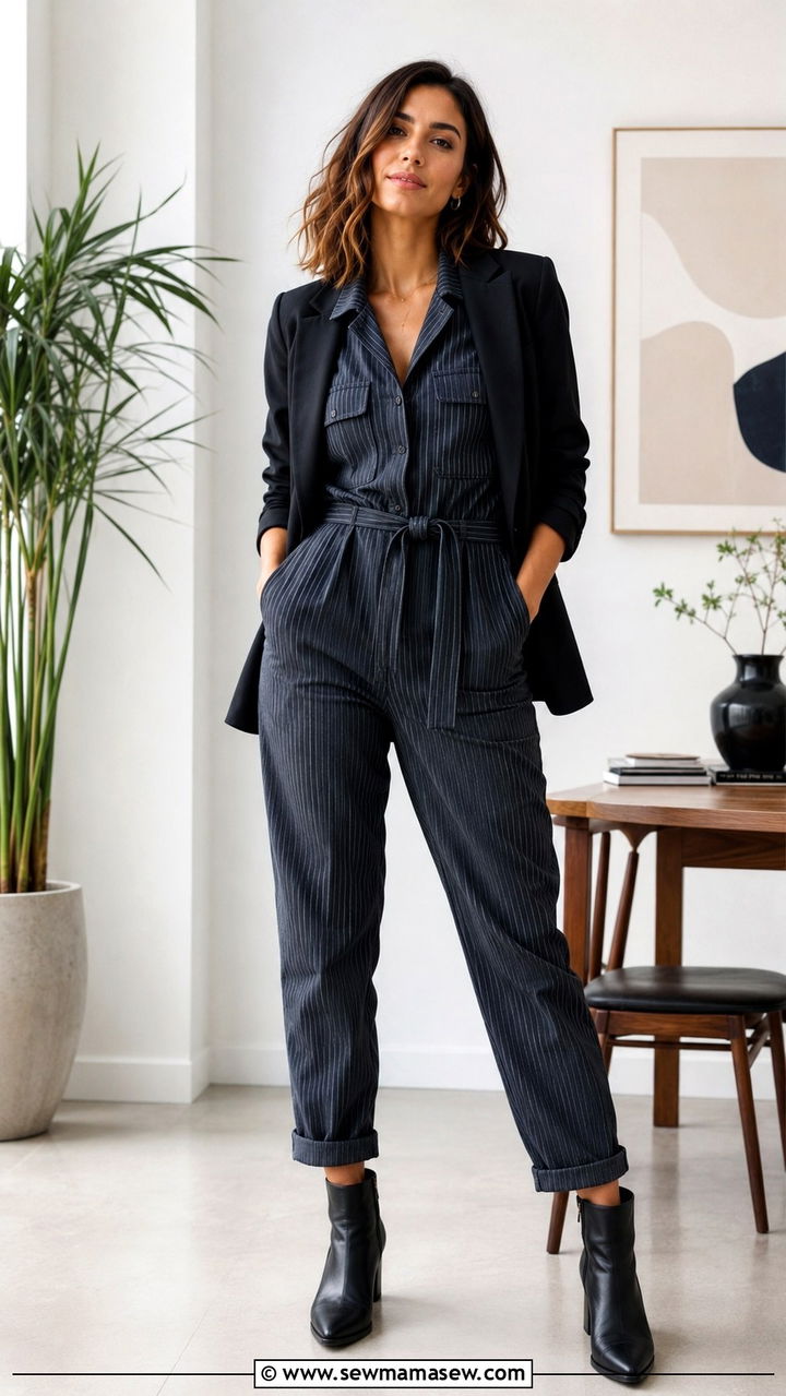 Printed Utility Jumpsuit Outfit - 30 Utility jumpsuit outfit ideas