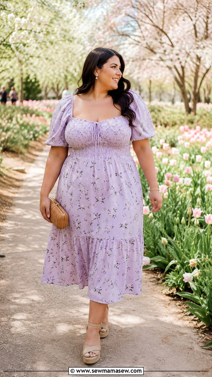 Puff Sleeve Midi Dress Graduation Outfit Plus Size - 30 Graduation outfit ideas for plus size