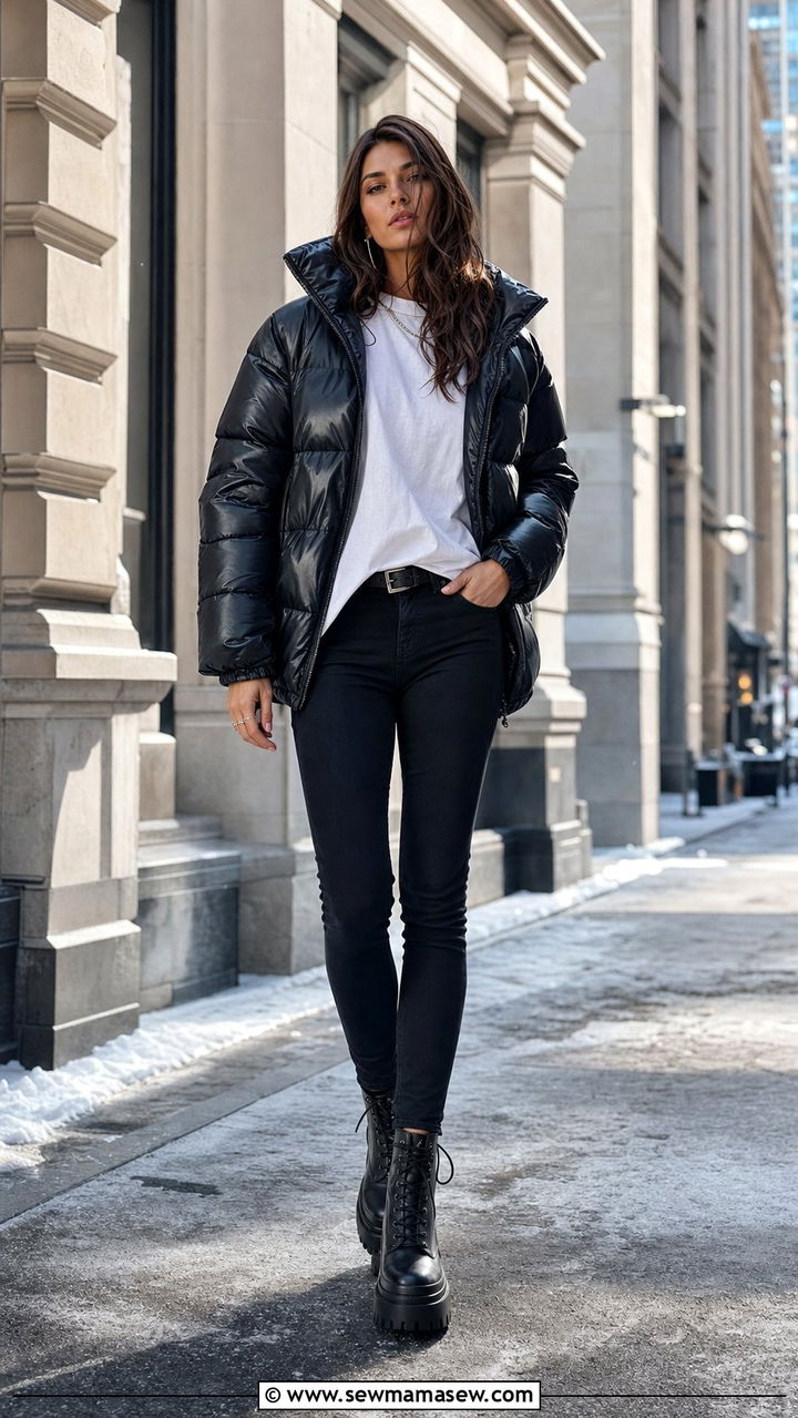Puffer jacket streetwear outfit - 25 streetwear outfits aesthetic
