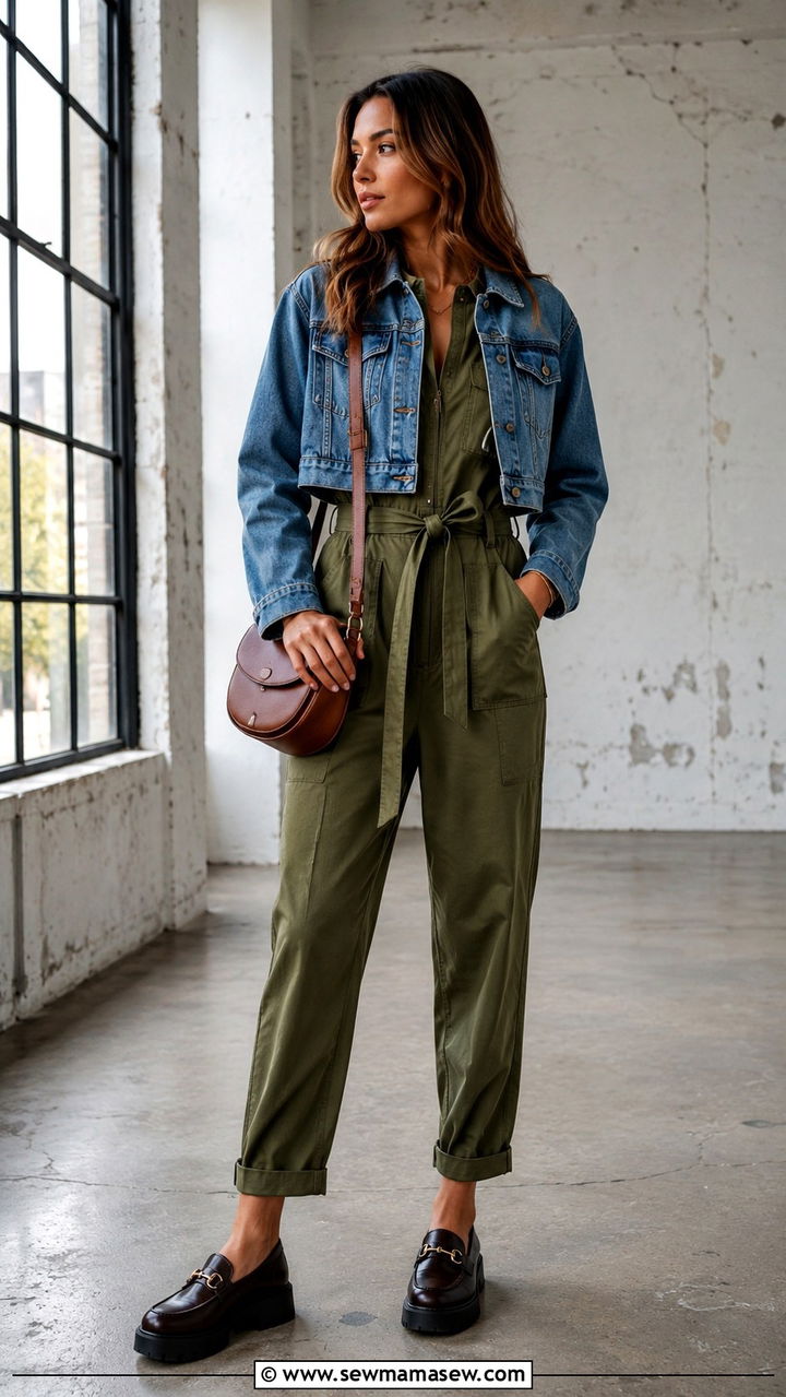 Pull On Wide Leg Pants With A Relaxed Tunic - 30 transitional modest outfit ideas