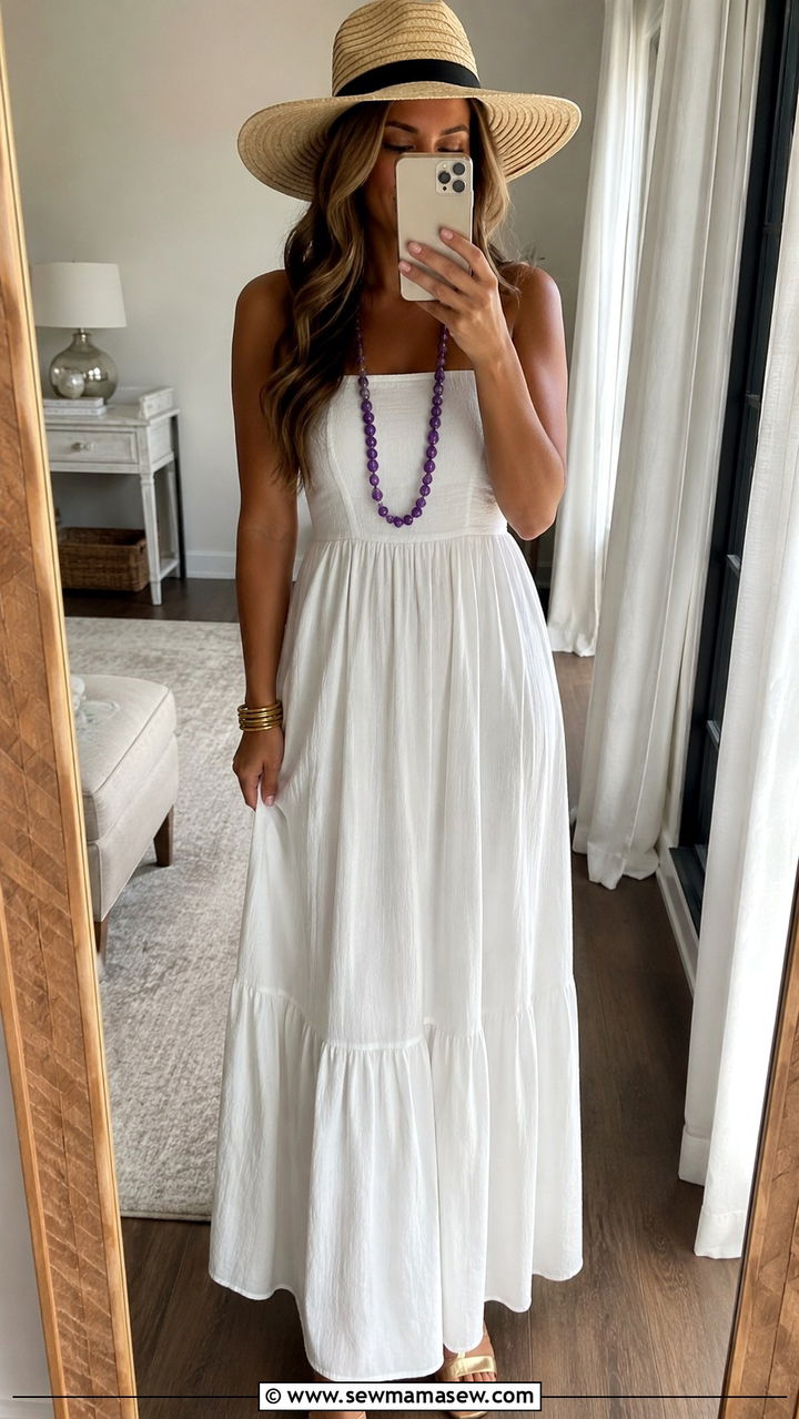 Purple sequin mini dress with white cowboy boots LSU outfit - 20 Gameday outfit ideas LSU
