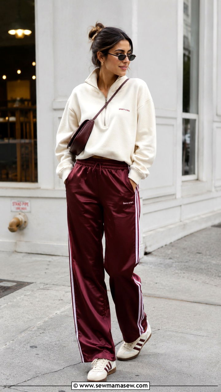 Quarter Zip With Track Pants Outfit - 25 Quarter zip outfit ideas preppy