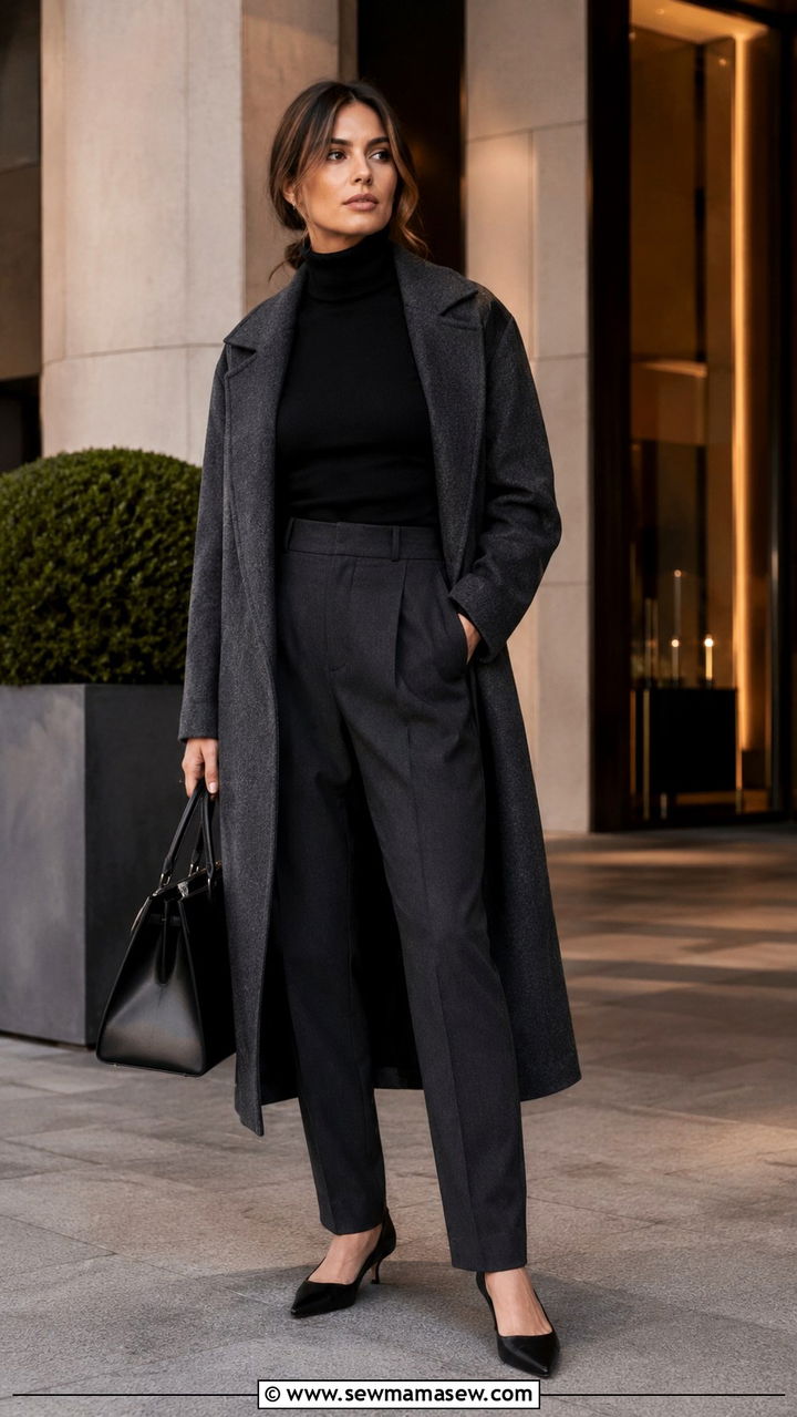 Quiet Luxury Amazon Black Turtleneck And Tailored Trousers Outfit - 25 Quiet luxury Amazon finds outfit ideas