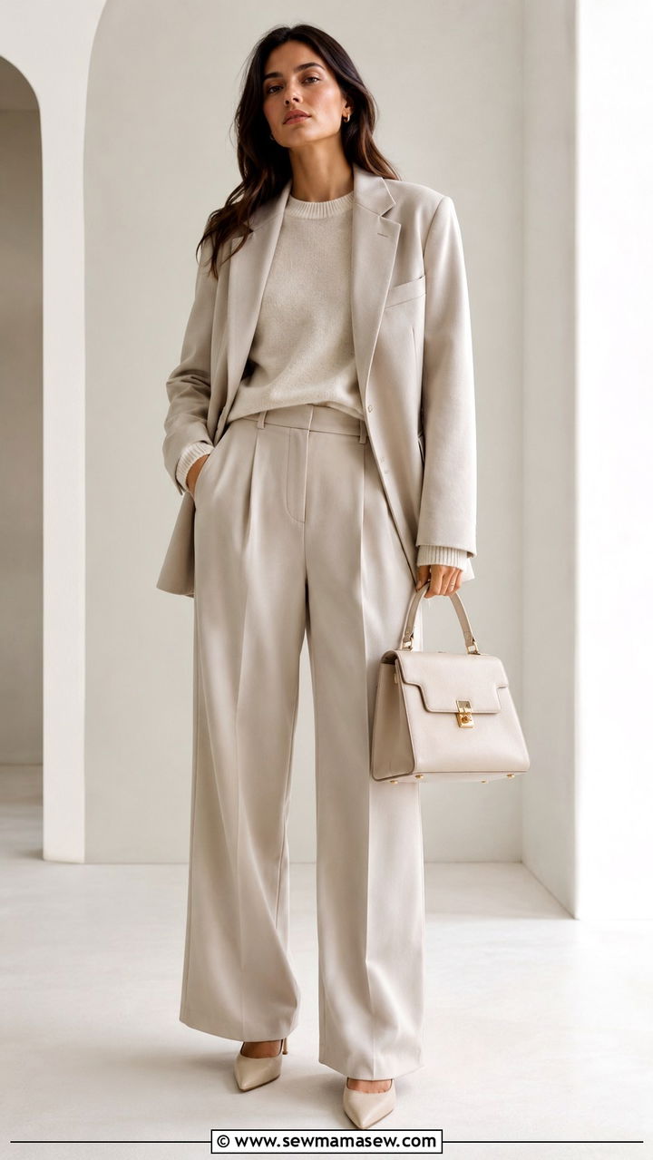 Quiet Luxury Monochrome Suit - 25 Nepo kid outfit ideas