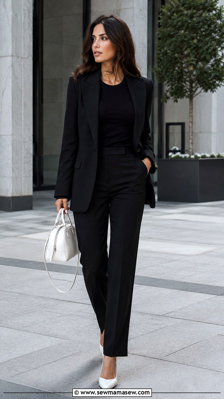 Quiet luxury all black monochrome outfit - 20 Quiet luxury outfit ideas Sofia Richie Grainge