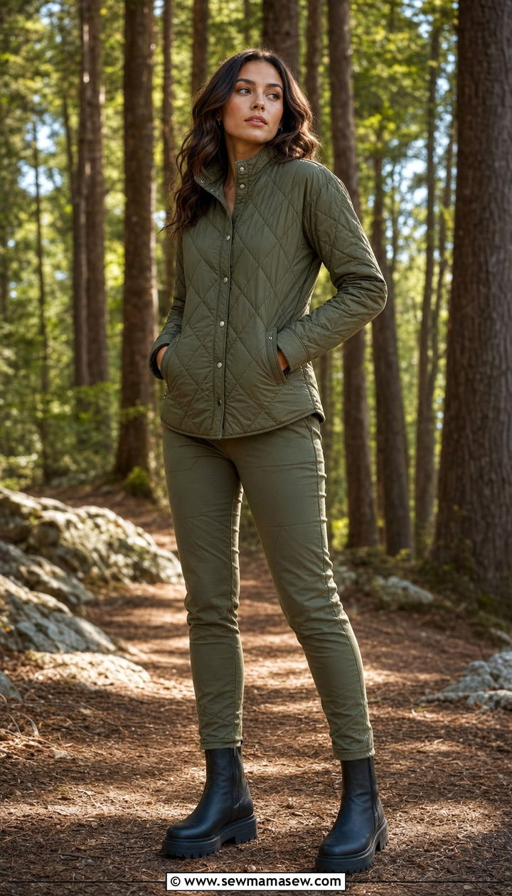 Quilted Jacket And Joggers Set - 35 casual matching set outfits