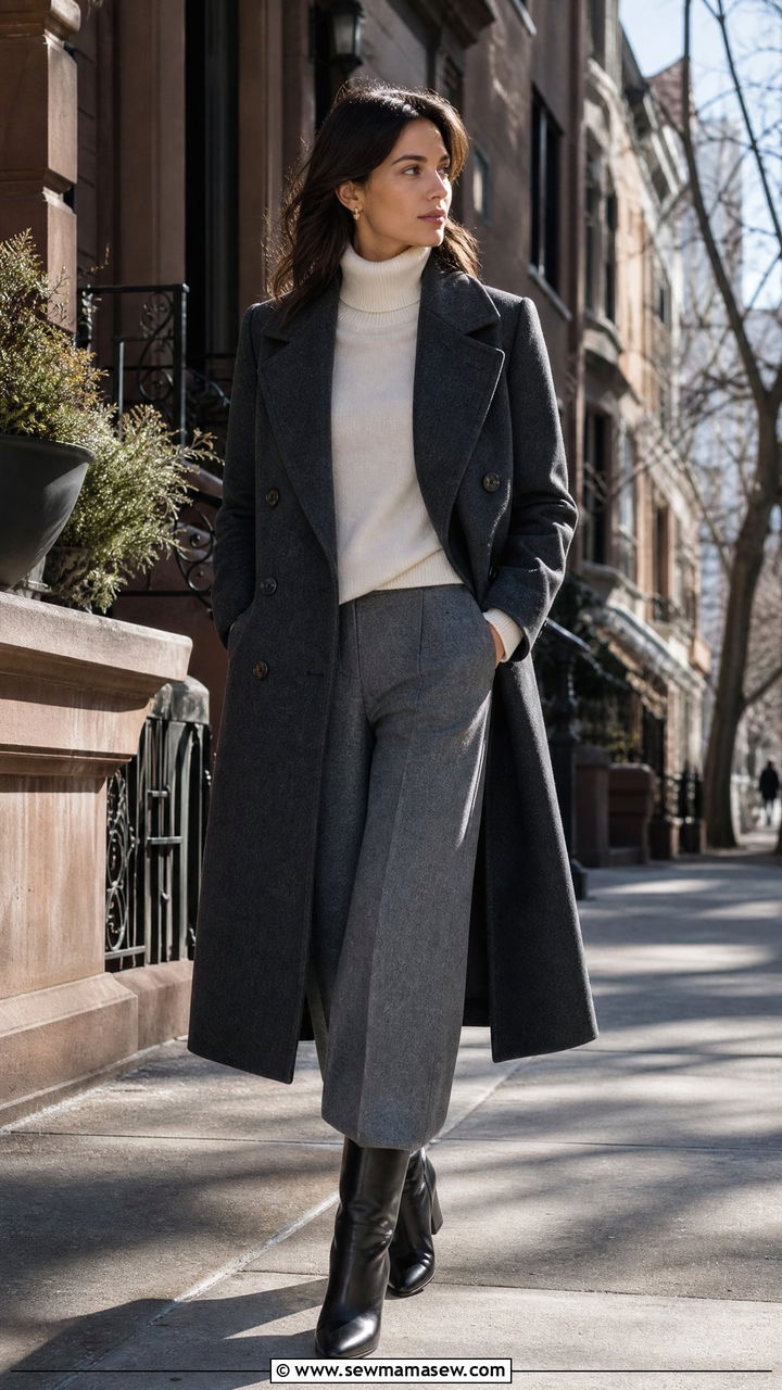 Quince Wool Coat Old Money Winter Outfit - 30 Old money outfit ideas from Quince