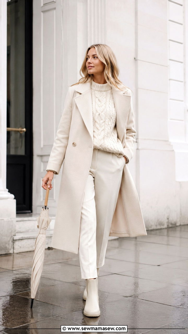 Rain Boots With Monochrome Outfit - 30 How to style rain boots