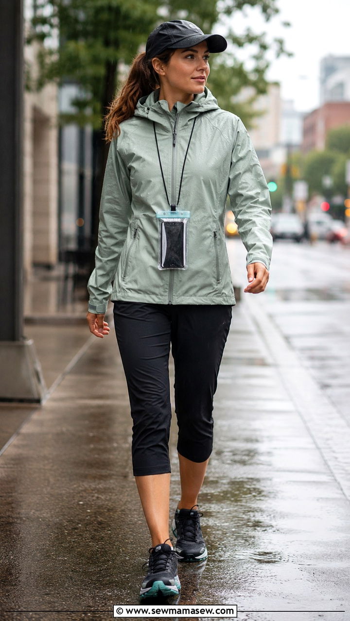 Rain Jacket And Quick Dry Pants Run Outfit - 25 Morning run outfit ideas
