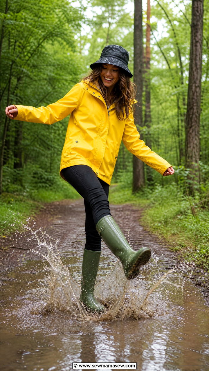 Rain Jacket and Wellies Glamping Outfit - 25 Glamping outfit ideas