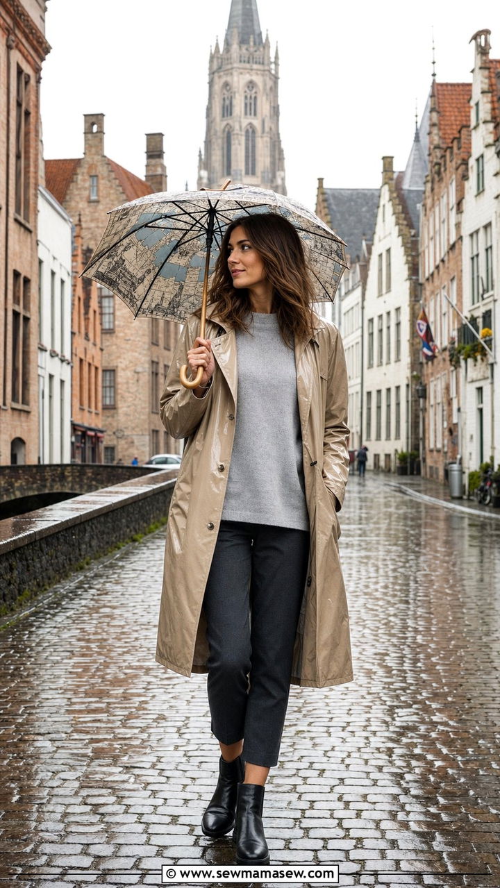 Rainy Day Waterproof Outfit Bruges - 35 Bruges outfit ideas