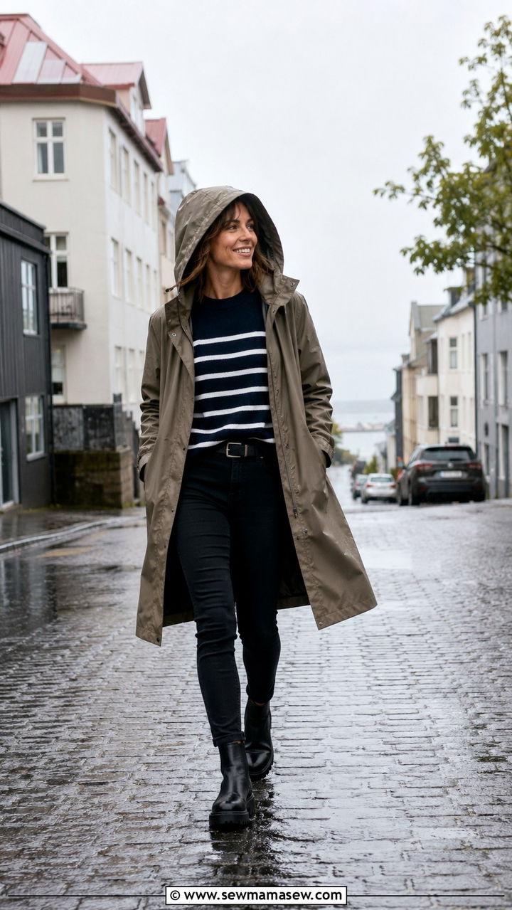 Rainy day outfit Reykjavik waterproof trench coat - 25 Reykjavik outfit ideas