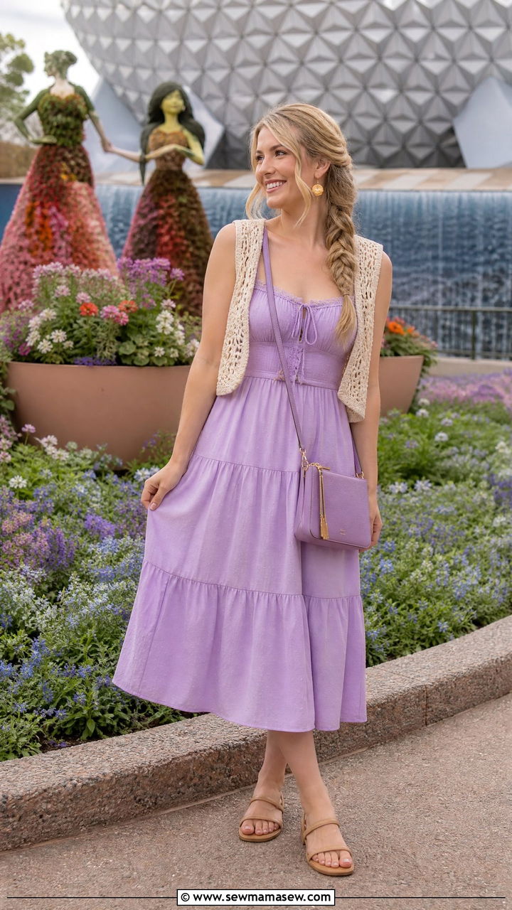 Rapunzel Lavender DisneyBound Disney World Spring Outfit - 30 Disney World outfit ideas spring