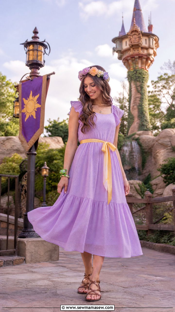 Rapunzel Purple and Yellow DisneyBound Outfit - 35 Magic Kingdom outfit ideas