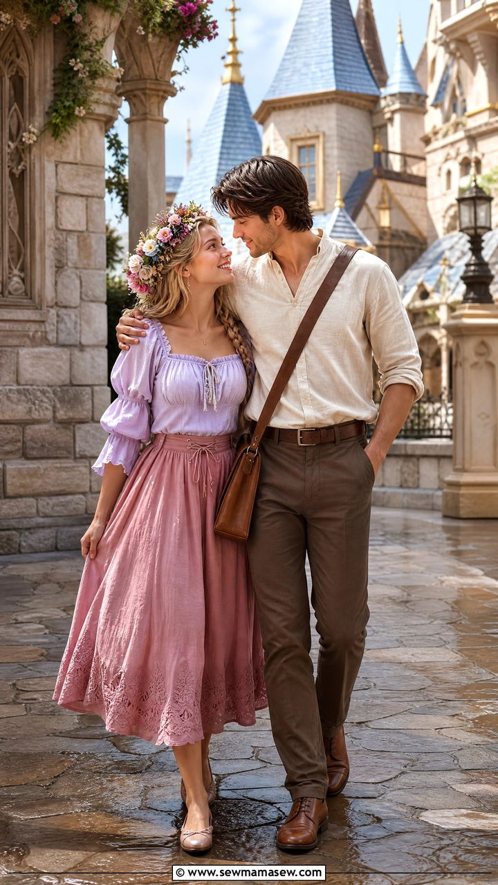 Rapunzel and Flynn Ryder Couple Outfit - 30 Disney outfits matching