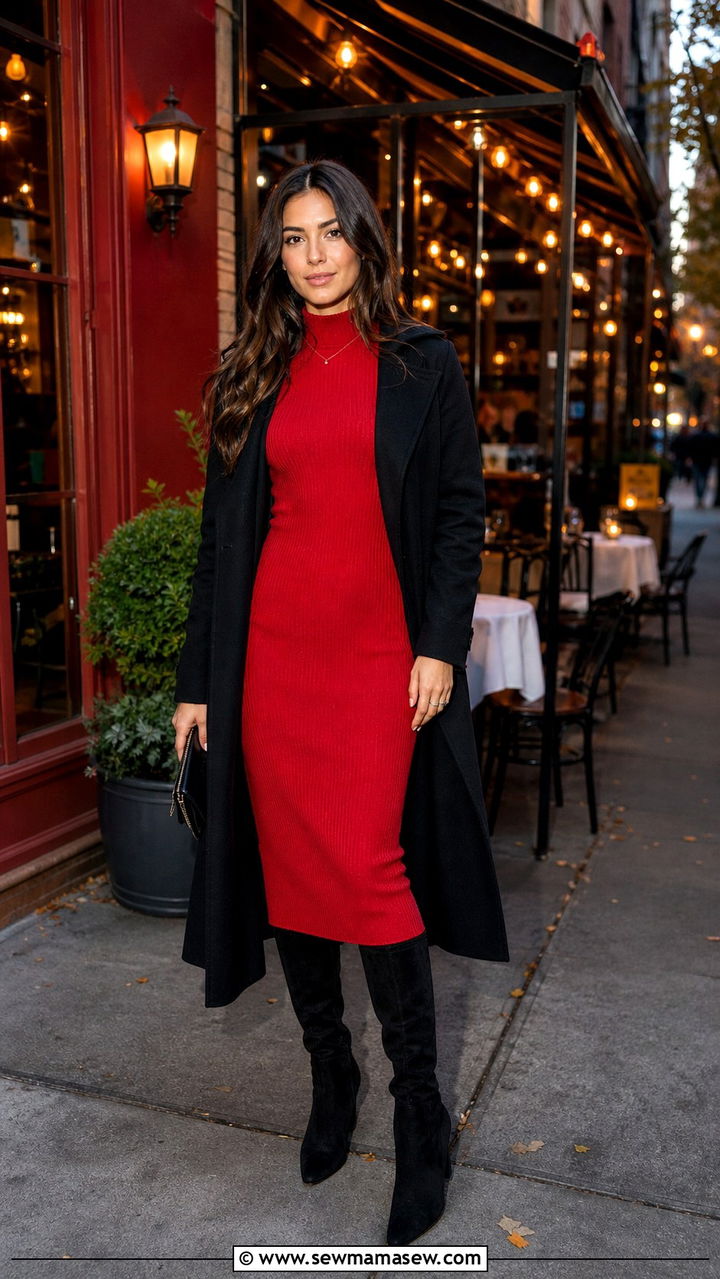 Red Dress Outfit NYC - 40 New York outfit ideas
