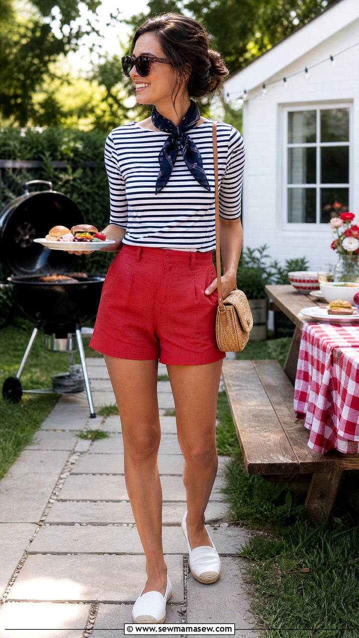 Red White and Blue Outfit - 35 July outfit ideas