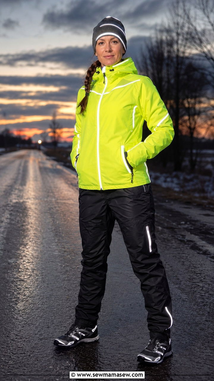 Reflective jacket and weatherproof pants low light dog trainer outfit - 30 Dog trainer outfit ideas