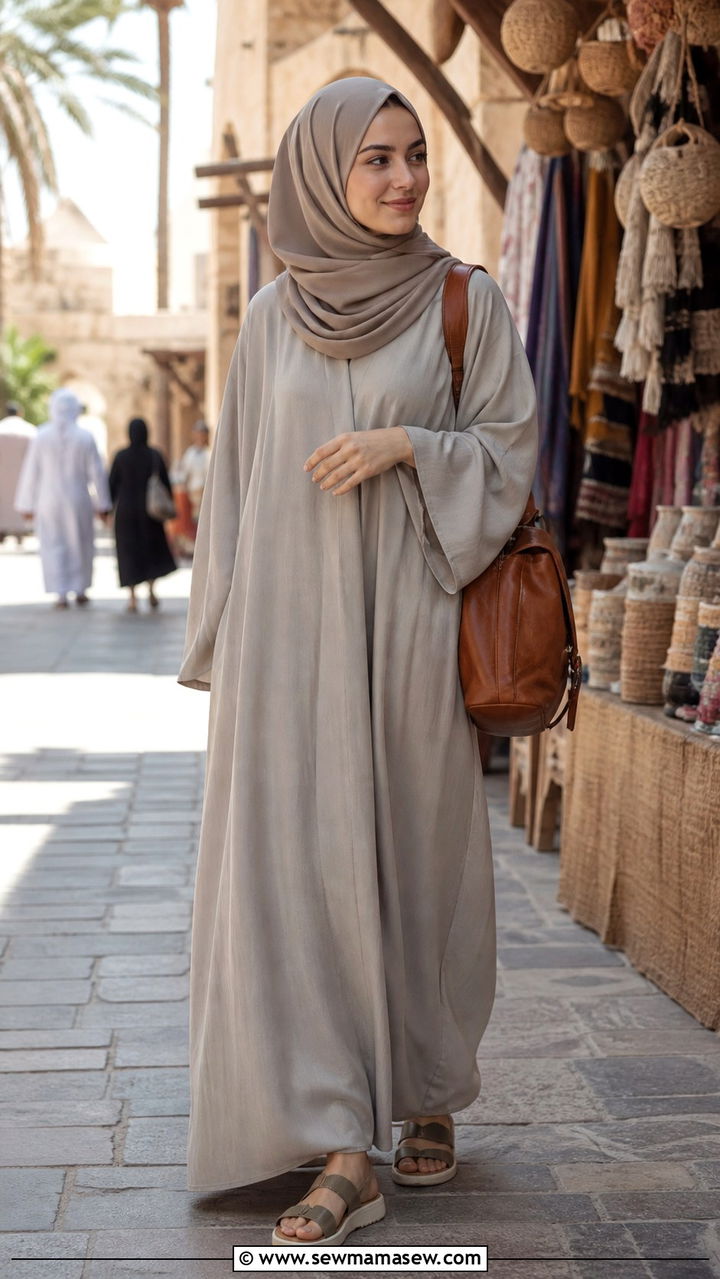 Relaxed Abaya Ramadan Everyday Outfit - 40 Ramadan outfit ideas