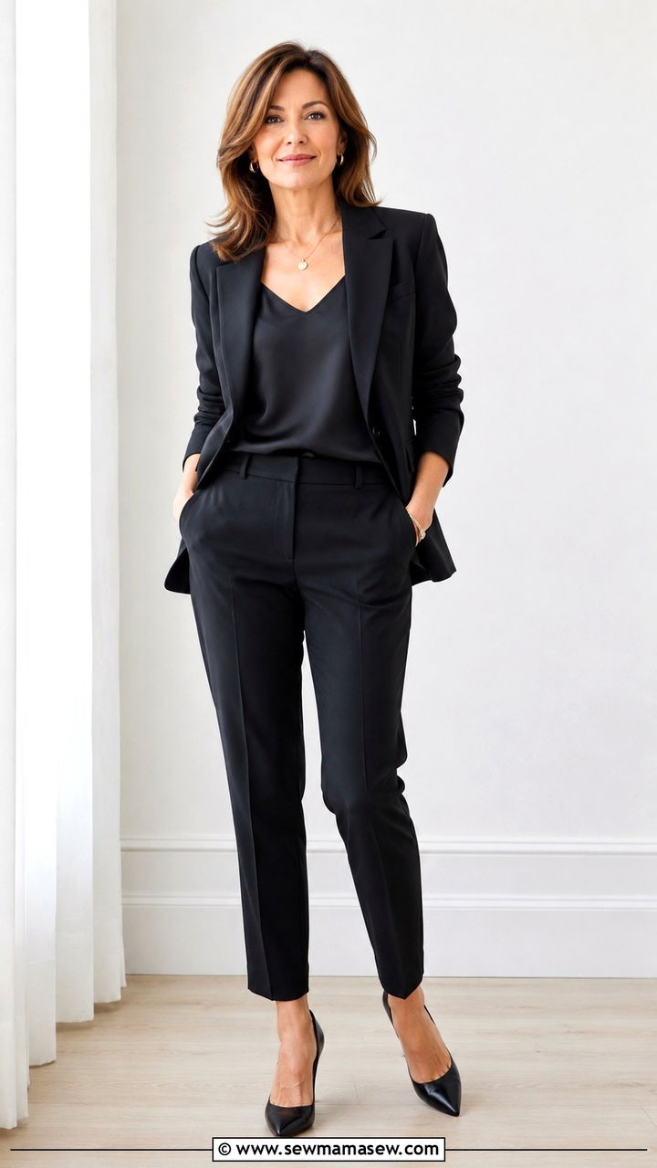 Relaxed Blazer With Tailored Trousers Work Outfit For Women Over 40 - 25 Work outfit ideas for women over 40 2026