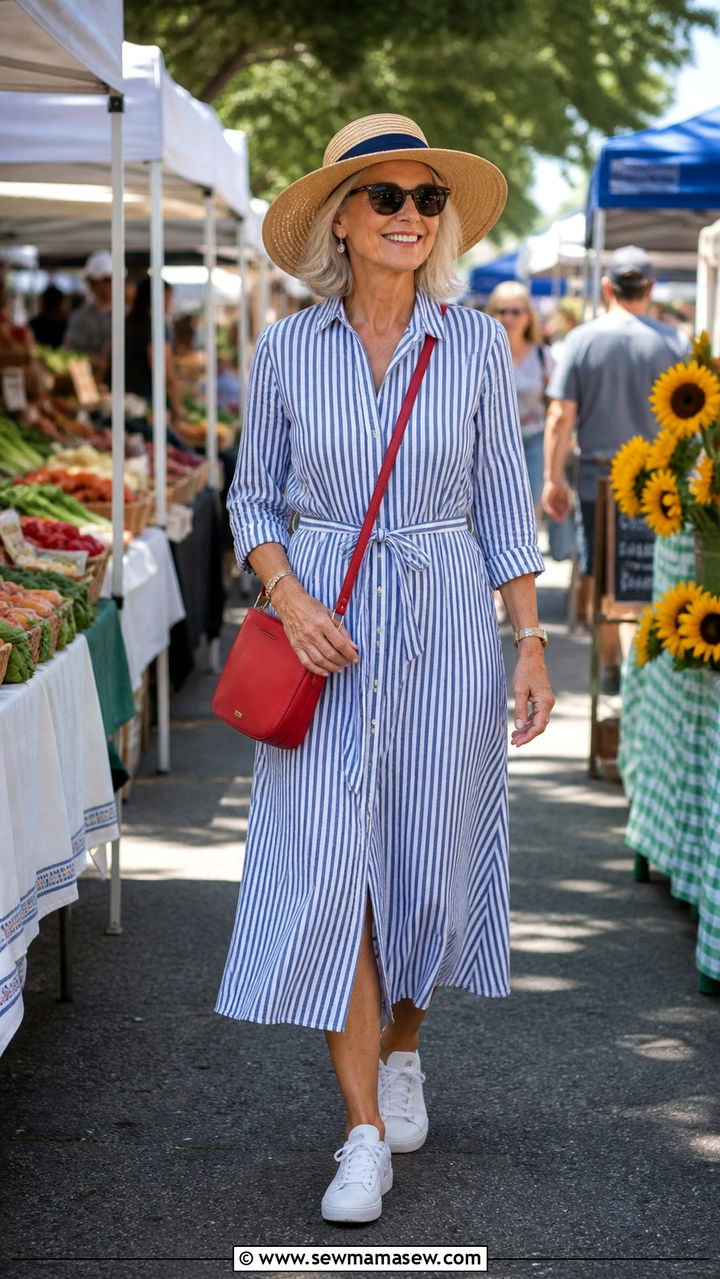 Relaxed Shirt Dress Summer Outfit Women Over 60 - 40 Summer outfit ideas for women over 60 2026