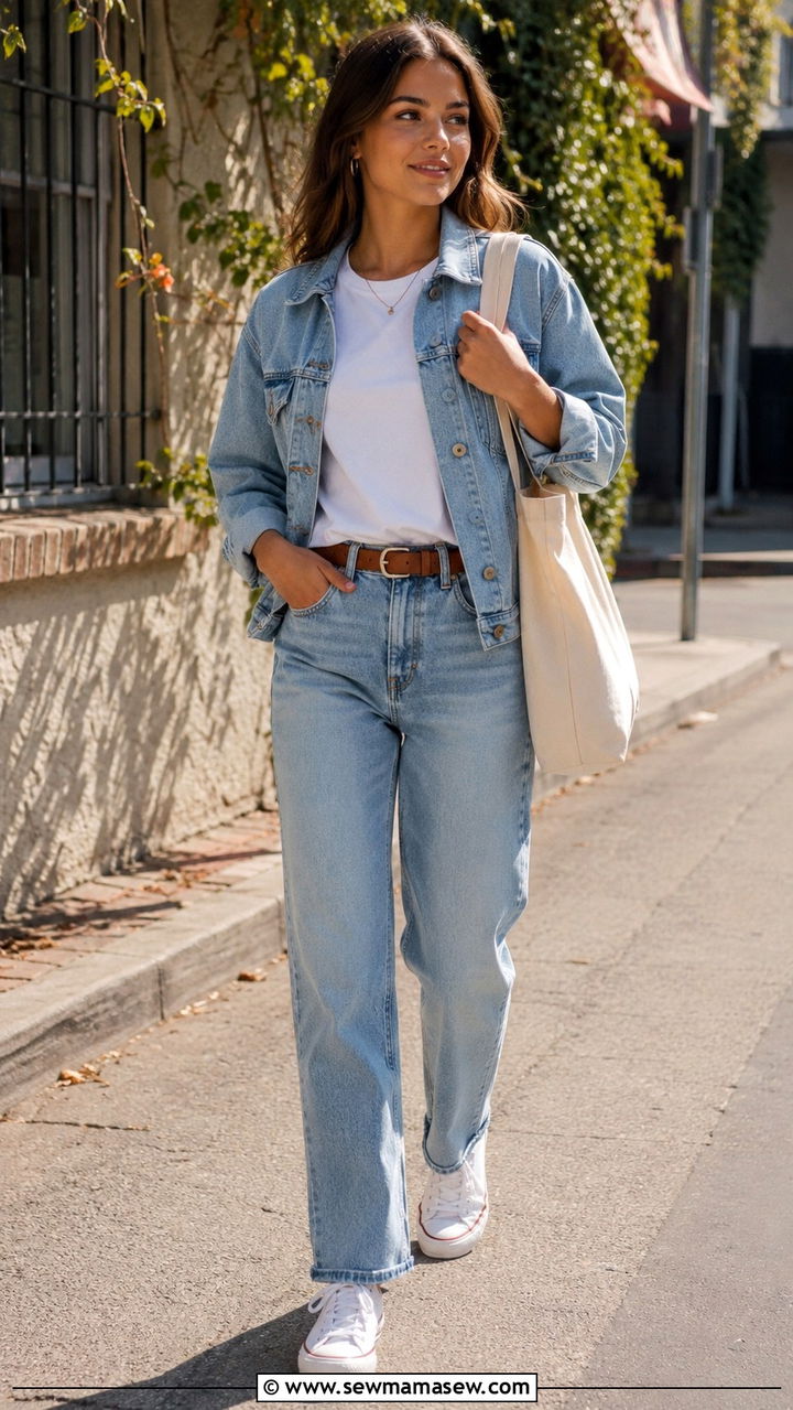 Retro Denim on Denim Outfit - 30 Retro outfit ideas 2026