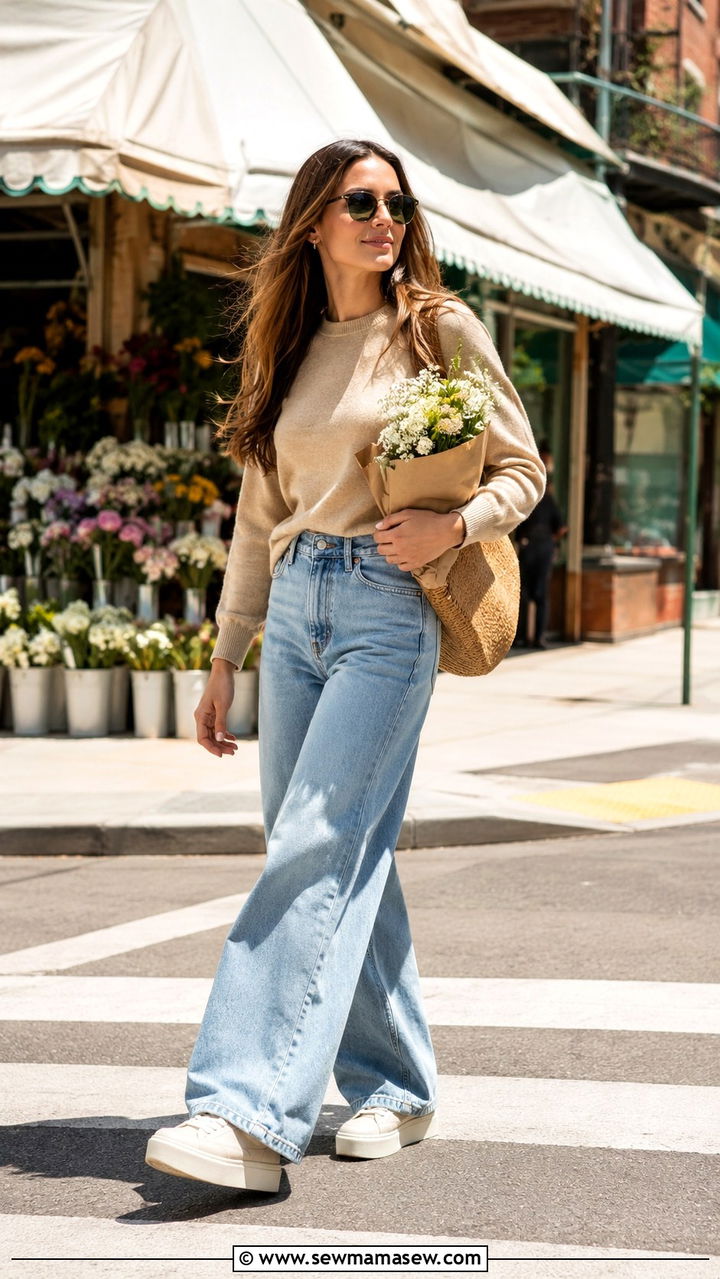 Retro runners with mini skirt - 30 spring sneaker outfit ideas